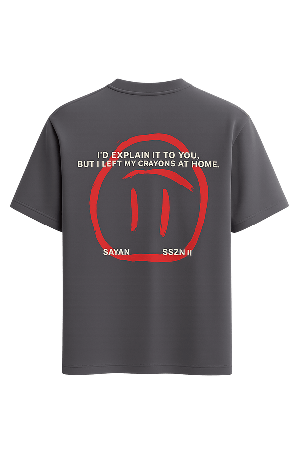 Unspoken Signals Tee in Charcoal Gray