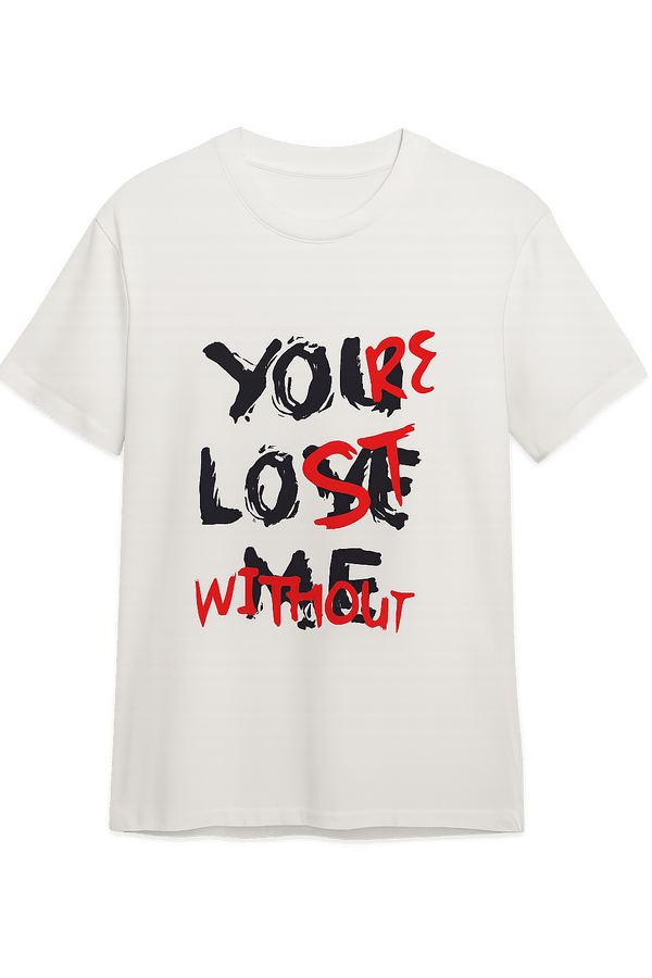 You Lose Without Oversized Tee – white