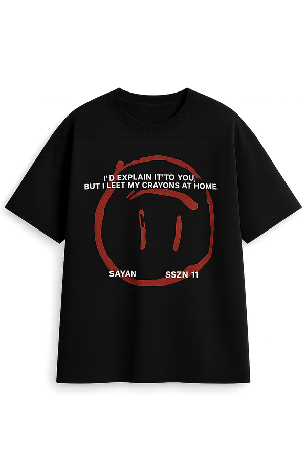 Unspoken Signals Tee in black