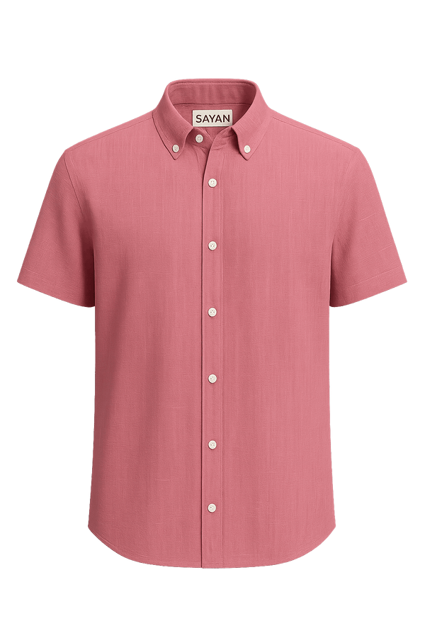 BoldEase Cotton Shirt – Rose Pink