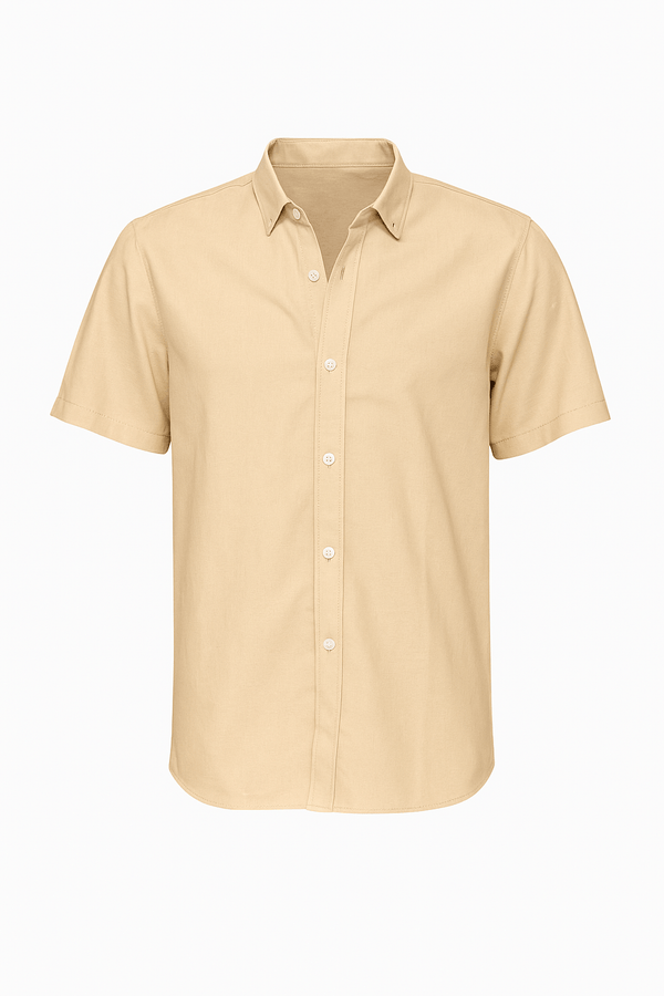 Everyday Cotton Shirt – Sand Beige