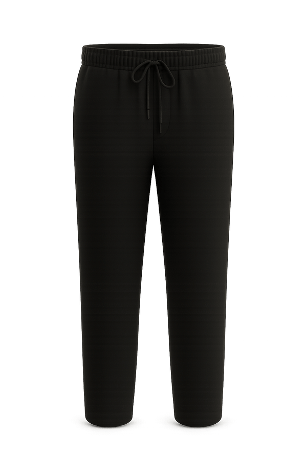 City Ease Linen Pants – Jet Black