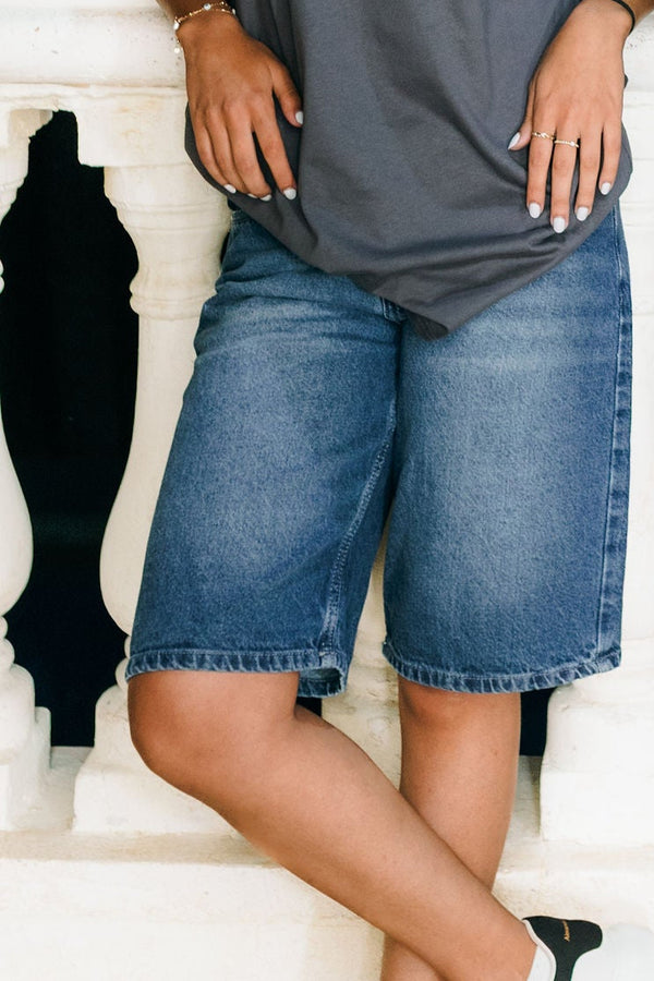 Ocean Fade Mid Shorts (Mid Blue)