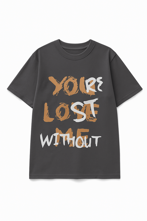 You Lose Without Oversized Tee – gray