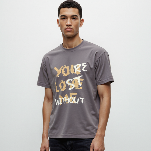 You Lose Without Oversized Tee – gray